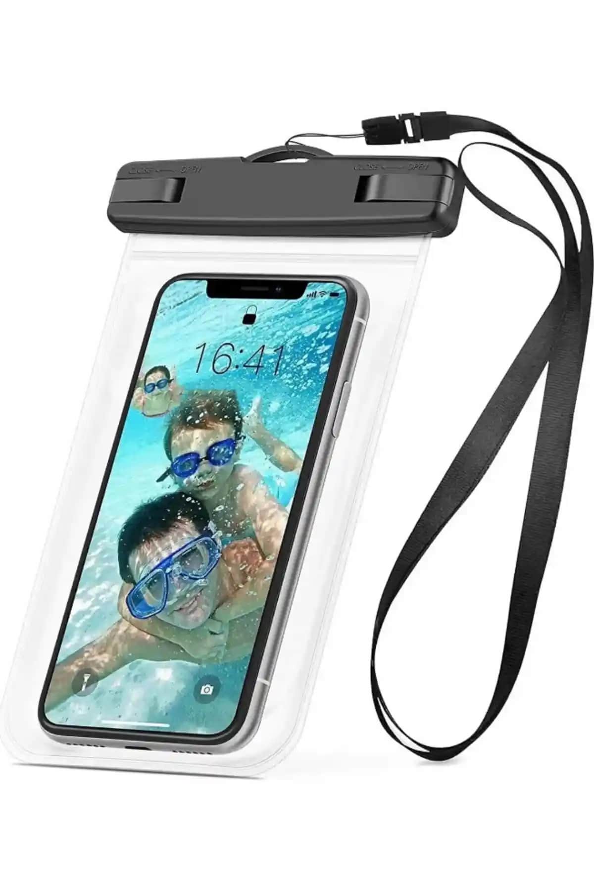 Fibaks Yüksek Kalite Çok Amaçlı Su Geçirmez Telefon Kılıfı Günlük ve Açık Havalarda Kullanım