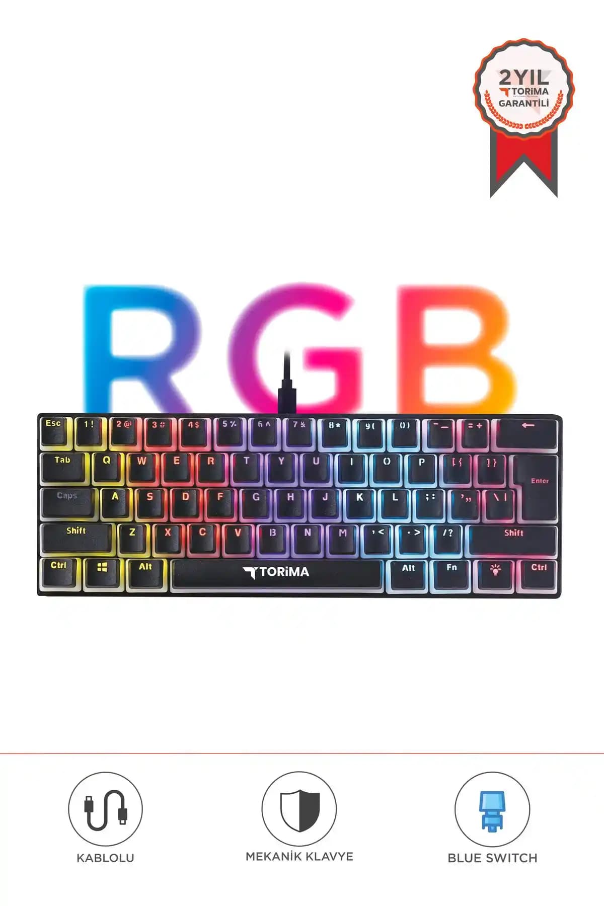 Torima Tk-04 Siyah Mekanik Blue Switch RGB Kablolu Q Klavye İnceleme ve Kullanıcı Yorumları