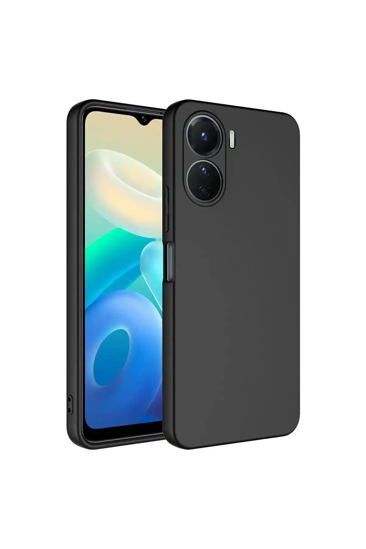 Vivo Y16 için Kadife Dokulu Renkli Silikon Kılıf Modern ve Koruyucu Tasarım