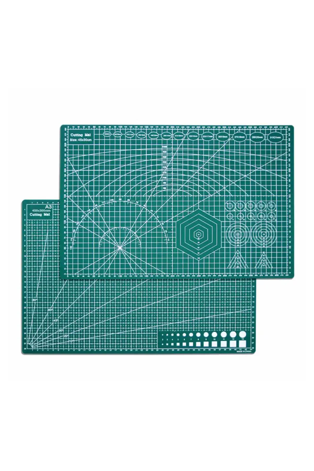 WOZLO A3 Kesme Matı Patchwork ve Tasarım Çalışmaları İçin Dayanıklı ve Hassas Kesim Altlığı