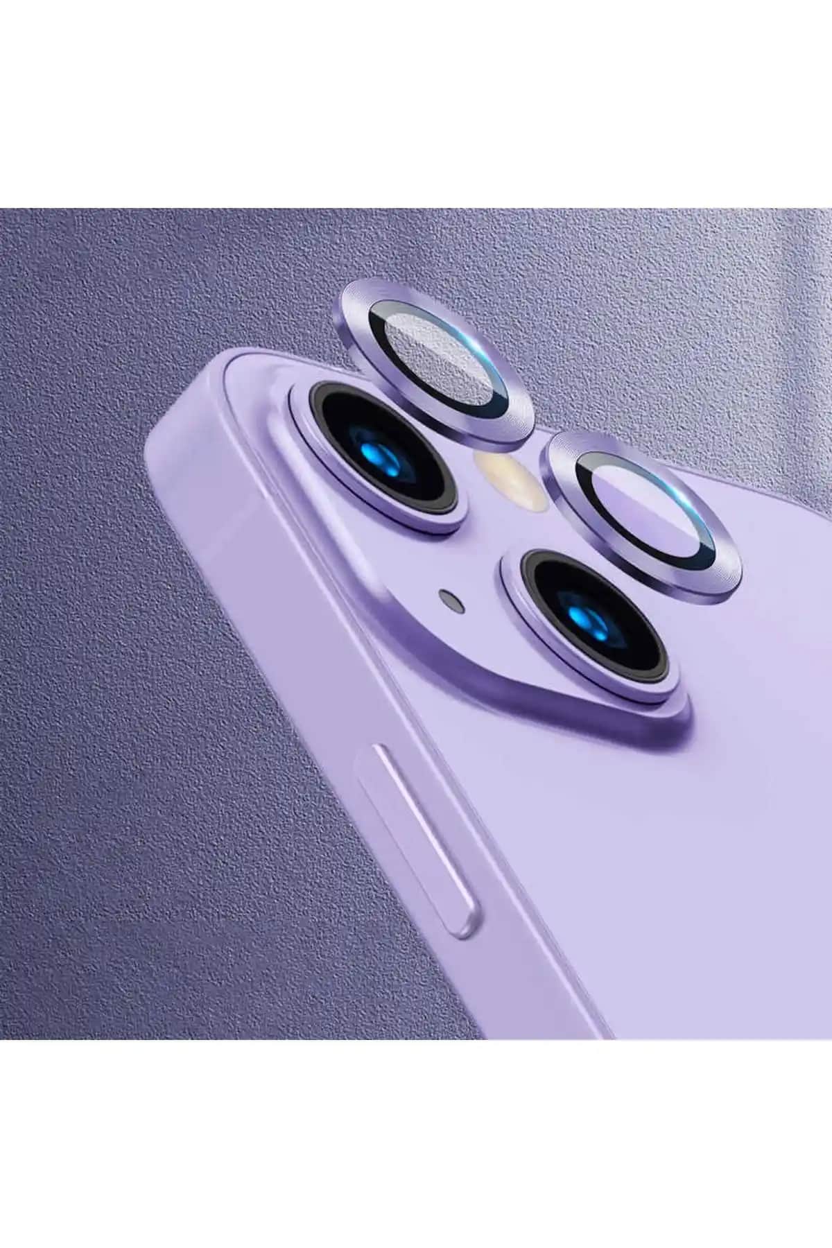 Fibaks Apple iPhone 14 ve iPhone 14 Plus Kamera Lens Koruyucu Temperli Cam