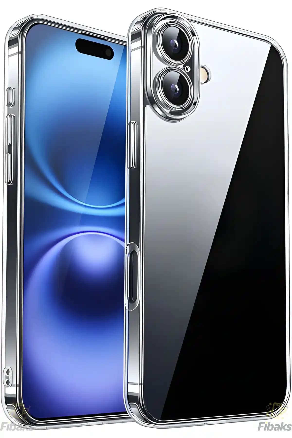 Fibaks Apple iPhone 16 Uyumlu Şeffaf Silikon Kılıf ile Şıklık ve Koruma