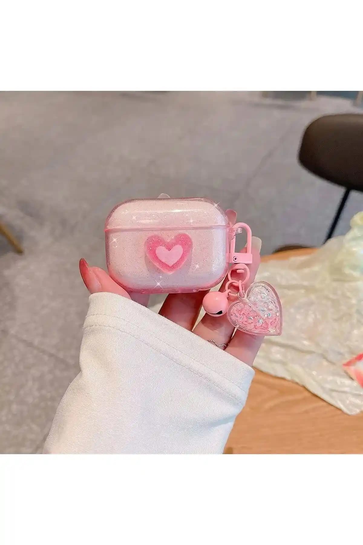 KVK PRİVACY Airpods Pro 2. Nesil Uyumlu Pembe Kalp Kulaklık Kılıfı Detayları ve Kullanıcı Yorumları