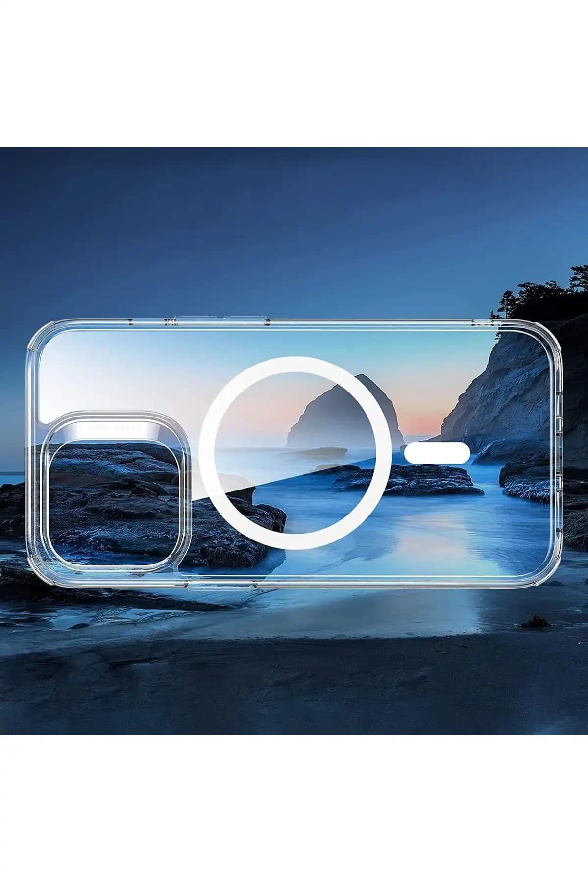 Powerfox iPhone 13 Pro Max için MagSafe uyumlu şeffaf sert kılıf, yüksek koruma ve estetik sağlar