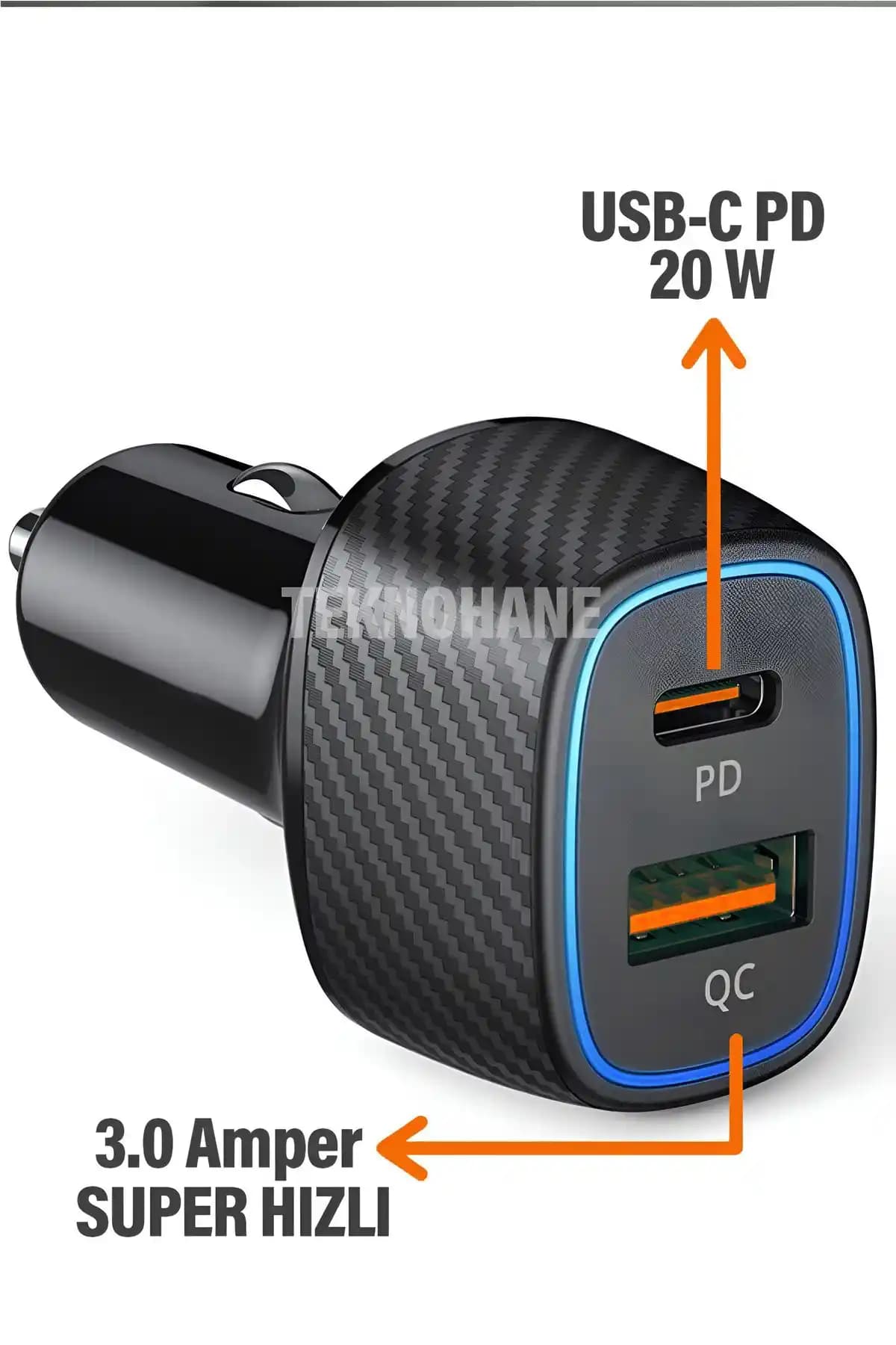 Teknolojik ve Güçlü Qualcomm 2 Usb Hızlı Araç Şarj Cihazı ile Yolculuklarınız Daha Pratik